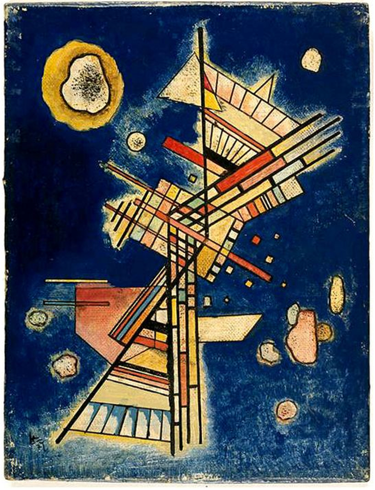 Dark Freshness 1927 Wassily Kandinsky Abstract Oil Painting